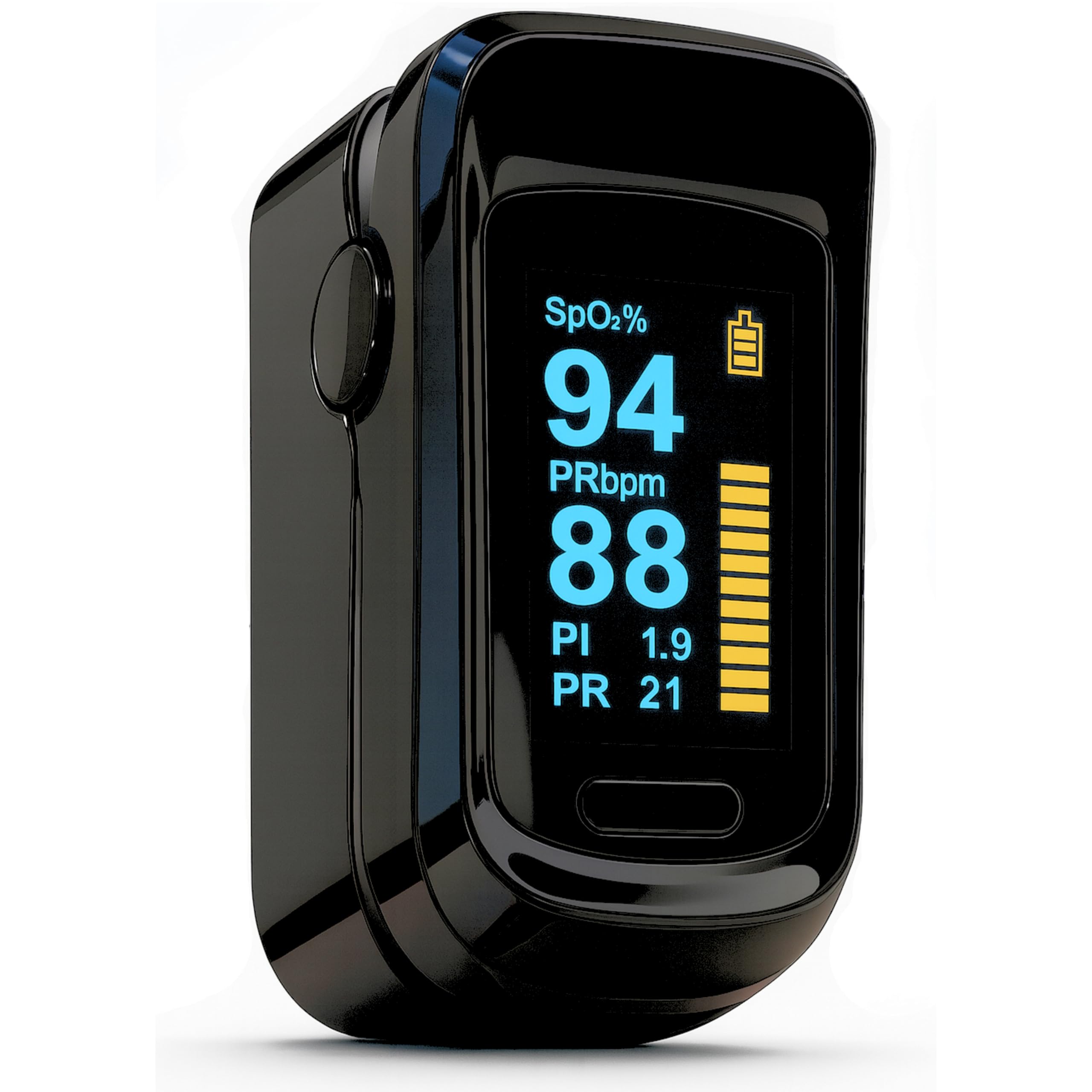 Fingertip Pulse Oximeter | Blood Oxygen Saturation and Heart Rate Monitor | SpO2 Oxygen Meter | Finger Pulse oximeter | OLED Display | High Accuracy | 12 months Warranty