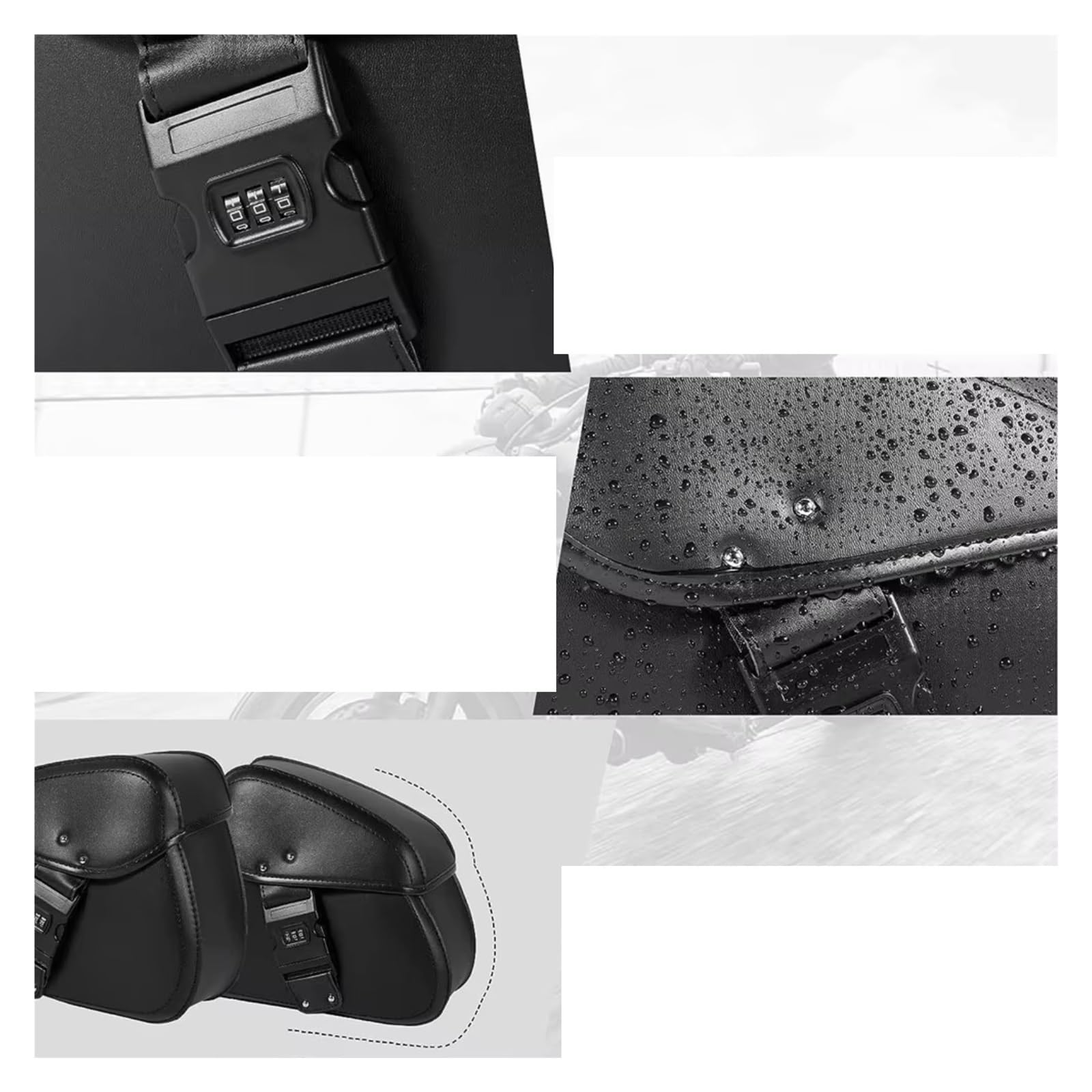 Compatibile Con 1 Set Blocco Password Borse Laterali Per Moto Per Riporre Attrezzi Sostituzione Accessori Sacche Moto