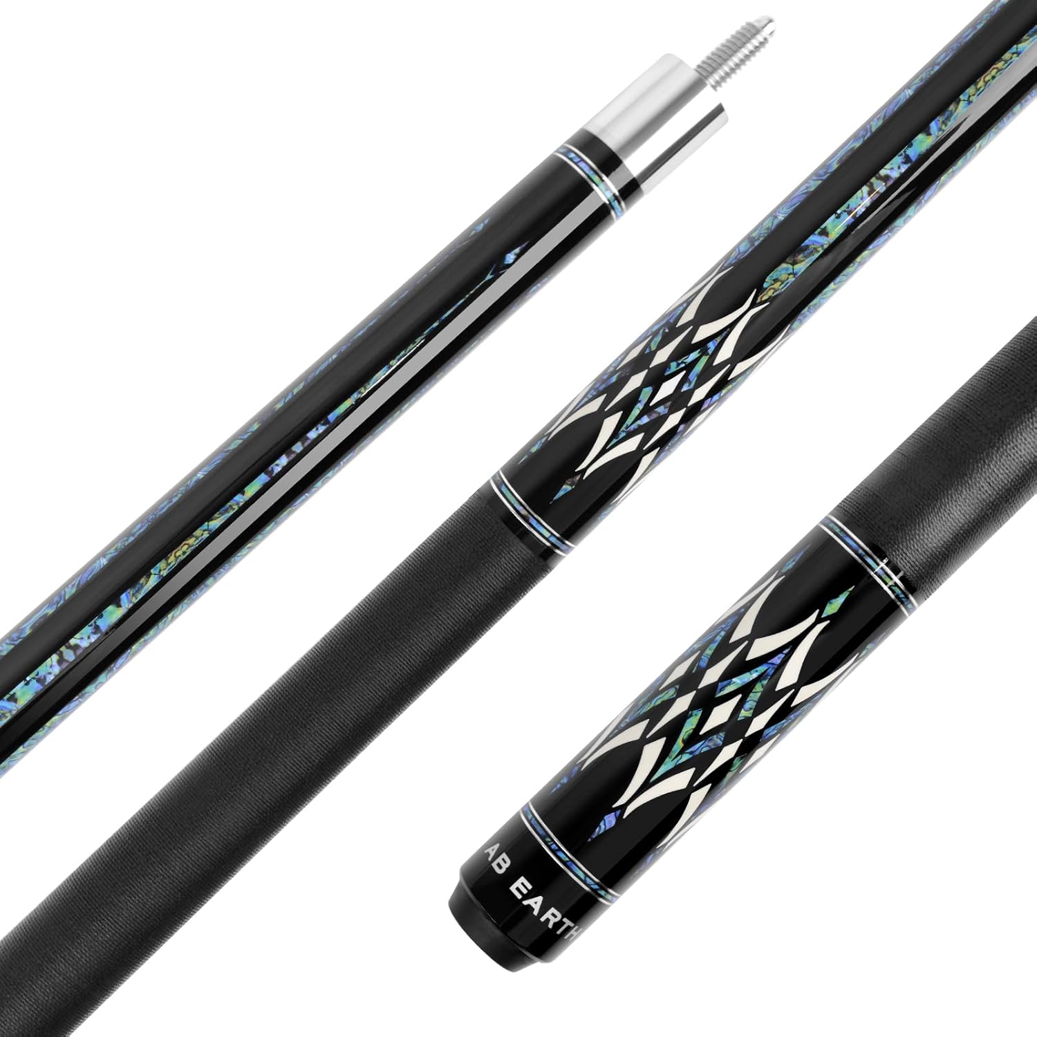 58" Pool Cue Stick Canadian Maple 13mm Tip Billiard Cue with Irish Linen Wrap