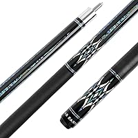 Vista 10 de Palo de billar de 58" con punta de 13 mm de arce canadiense, taco de billar con envoltura de lino irlandés