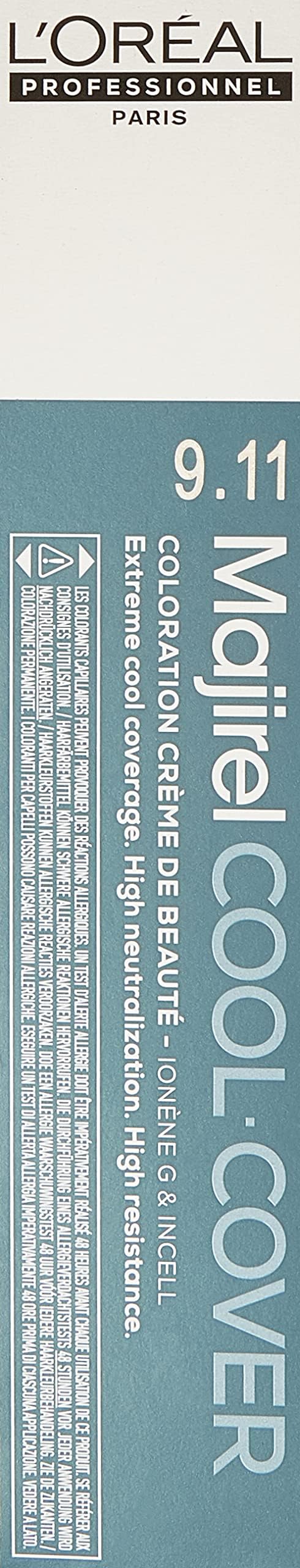 L'OREAL MAJIREL COOL COVER Shade 9.11 Very Light Deep Ash Blonde 50ml