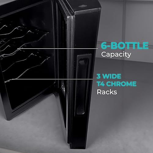 Miniatura 3 de Koblenz Refrigerador y enfriador de doble zona, botellas de vino de 25.4 fl oz (EVFK-12), color negro