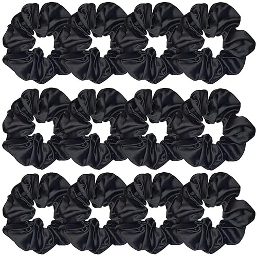 12 ligas suaves de seda satinada para el cabello, bandas para el cabello de moda, cuerdas elásticas para coletas, accesorios para el cabello para disponible en Yaxa Colombia