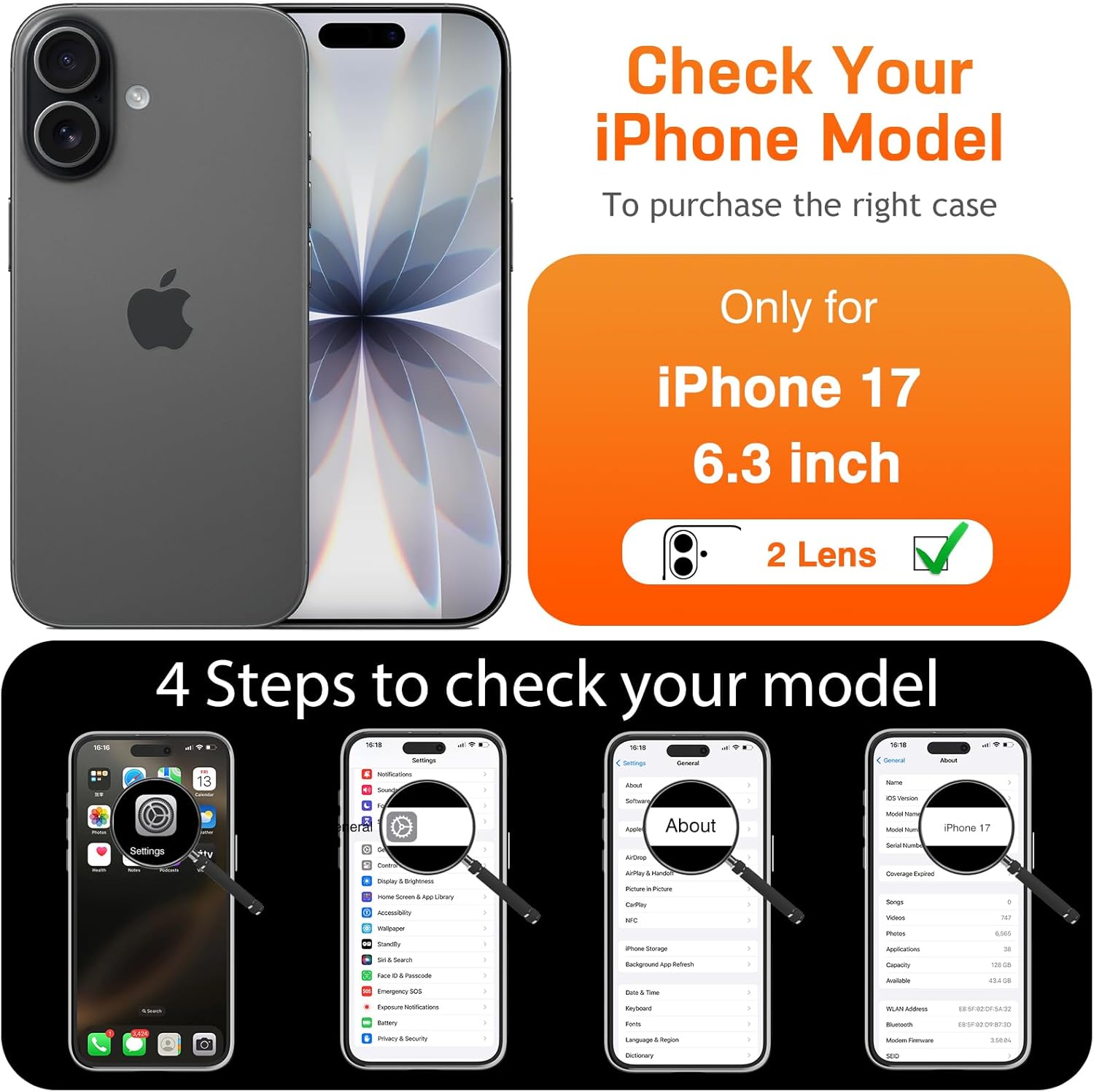 LOHASIC for iPhone 17 Case, Vintage Leather Thin Slim Luxury PU Soft Flexible Bumper Non-Slip Grip Protective Cover Men Women Phone Case for iPhone 17 6.3" 2025 - Retro Brown - Image 2