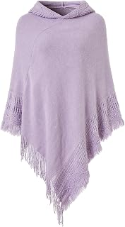 purple cape ferand fringed crochet knitting patterns
