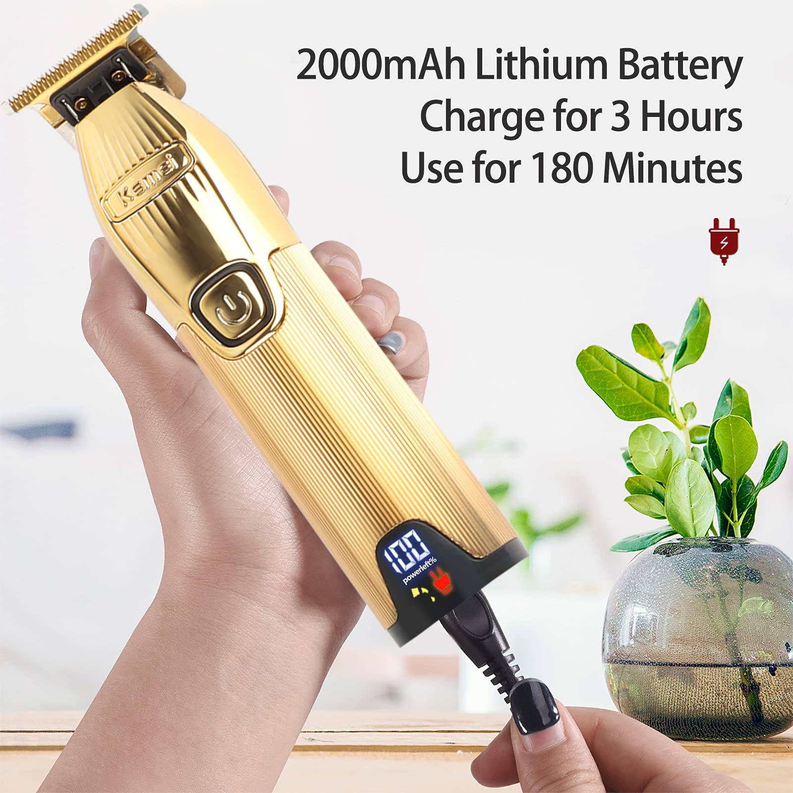 Buy KEMEI Hair Clipper for Men Professional Hair Trimmer Barbers Beard