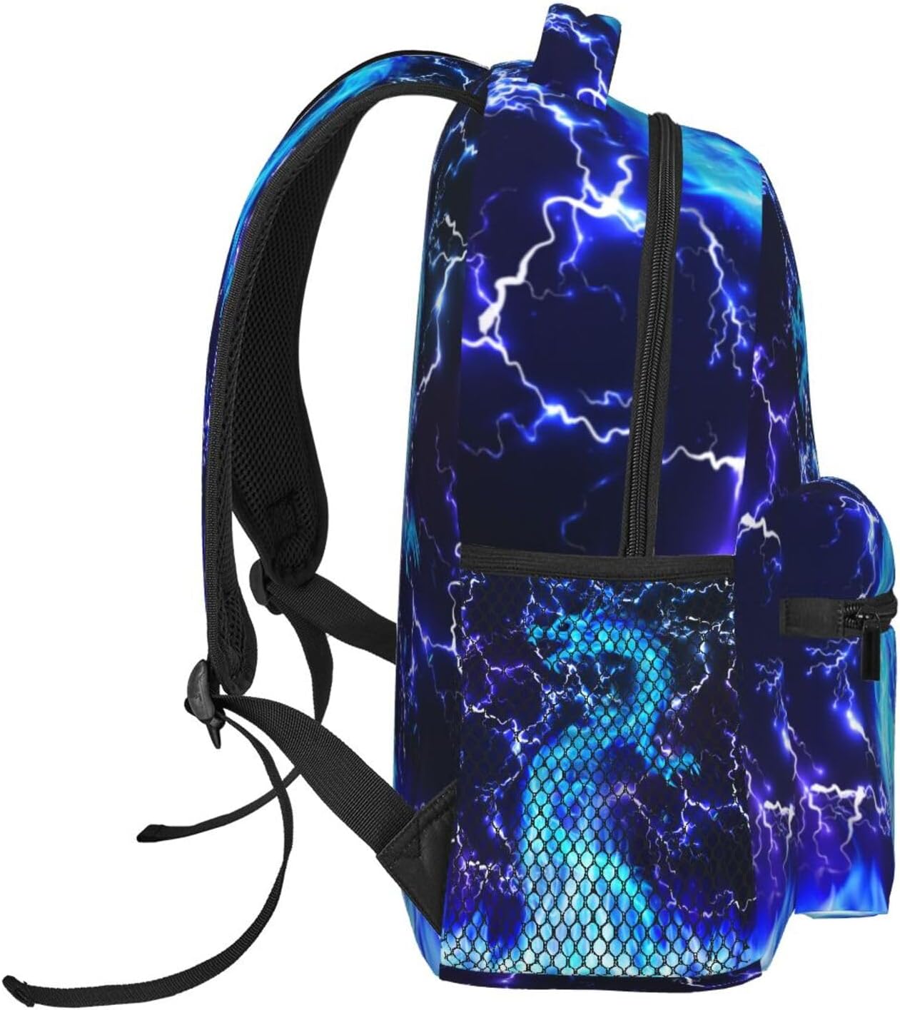 Giwawa Blue Dragon Backpack Cool Lighting Bookbag for Kids Teen Girls Boys Back to School Gifts for 2nd 3rd 4th 5th 6th Grade - Image 3