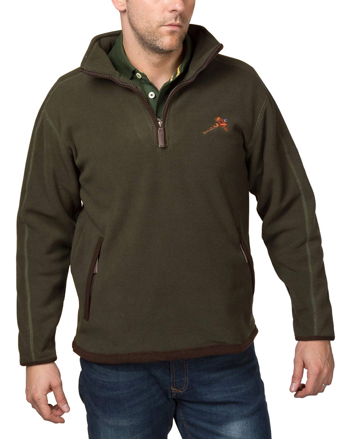 Rydale Olive Gransmoor Fleece Half Zip Jacket