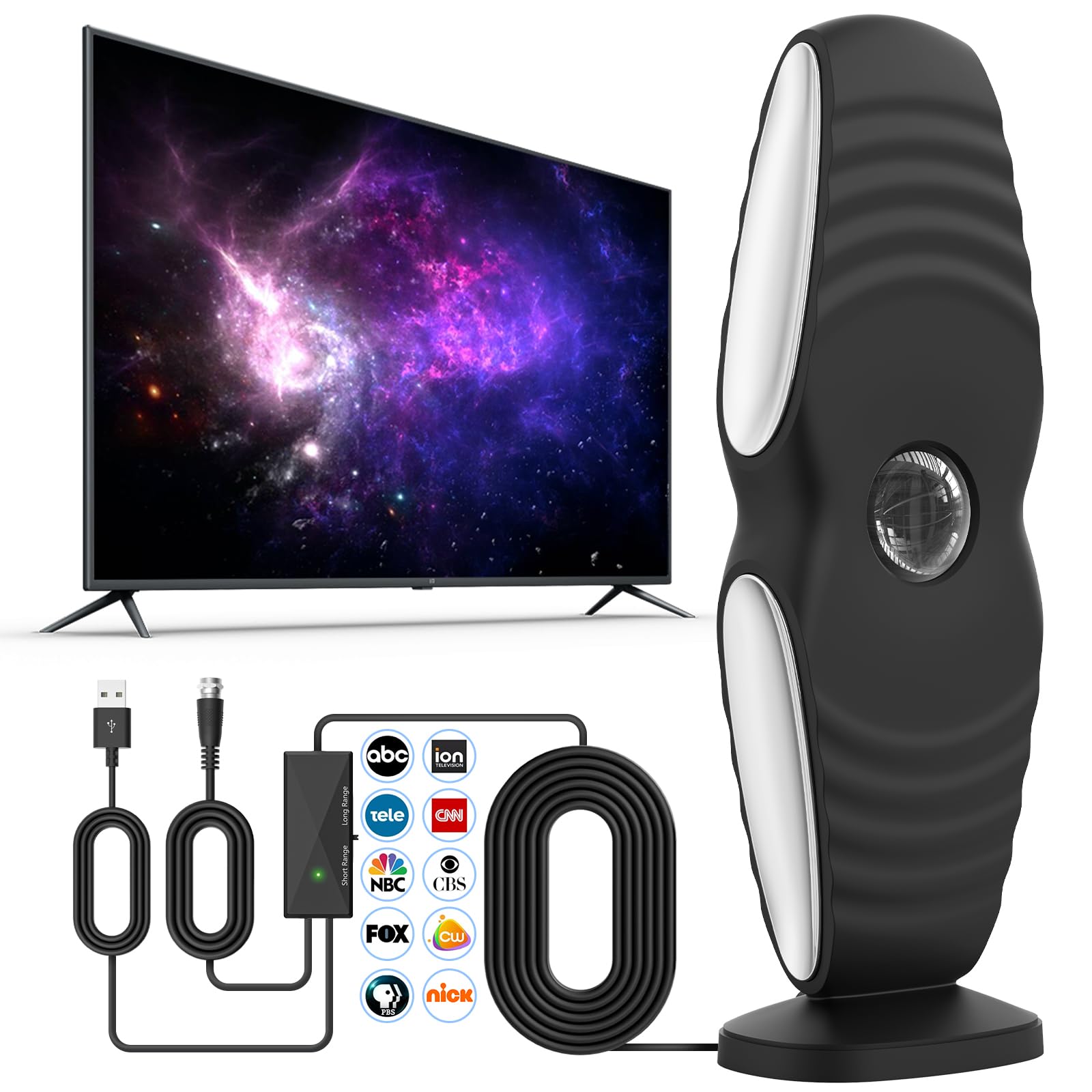 2026 Antenna TV interna per canali locali con amplificatore di segnale