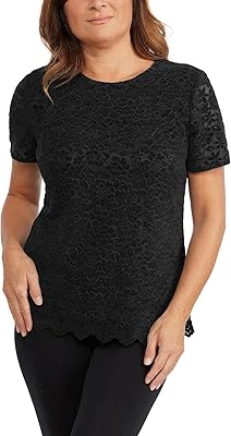 Teddi Rose Women's Lacy Keyhole Top