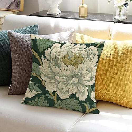 Vista 622 de ArogGeld Chinoiserie - Fundas de almohada escénicas asiáticas, estilo asiático, funda de almohada azul y verde Kelly, funda de cojín para decoración