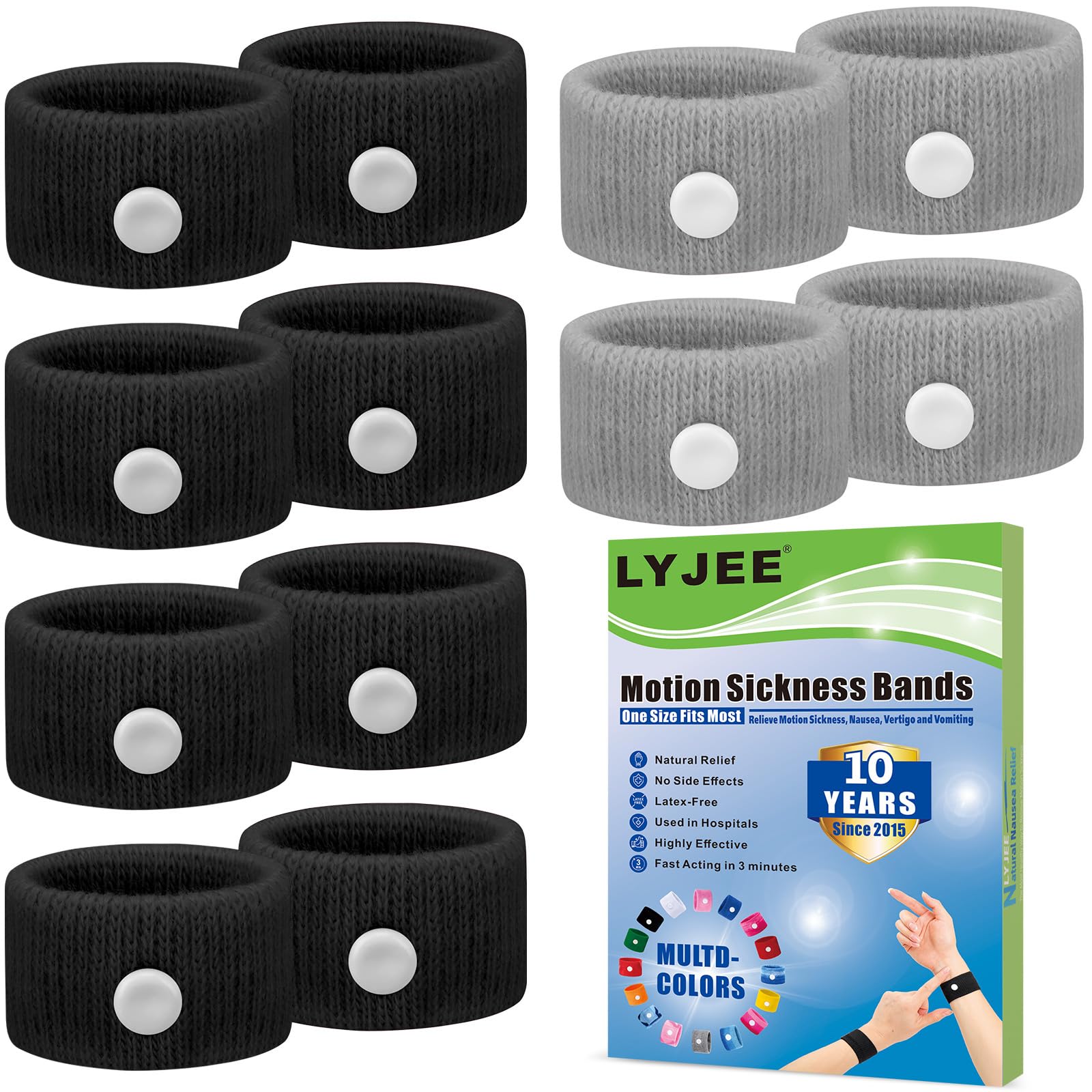 Motion Sickness Bracelets Anti Nausea Wristbands for Adult and Kids
