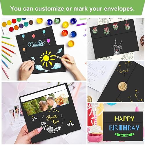 Miniatura 116 de 65 paquetes de sobres A4 de 10 x 15 cm para invitaciones, imprimibles, autosellables para bodas, fotos, tarjetas de felicitación, correo