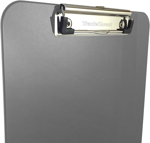 Miniatura 2 de Paquete de 6 tablas sujetapapeles Trade Quest color oscuro, tamaño carta, Gris