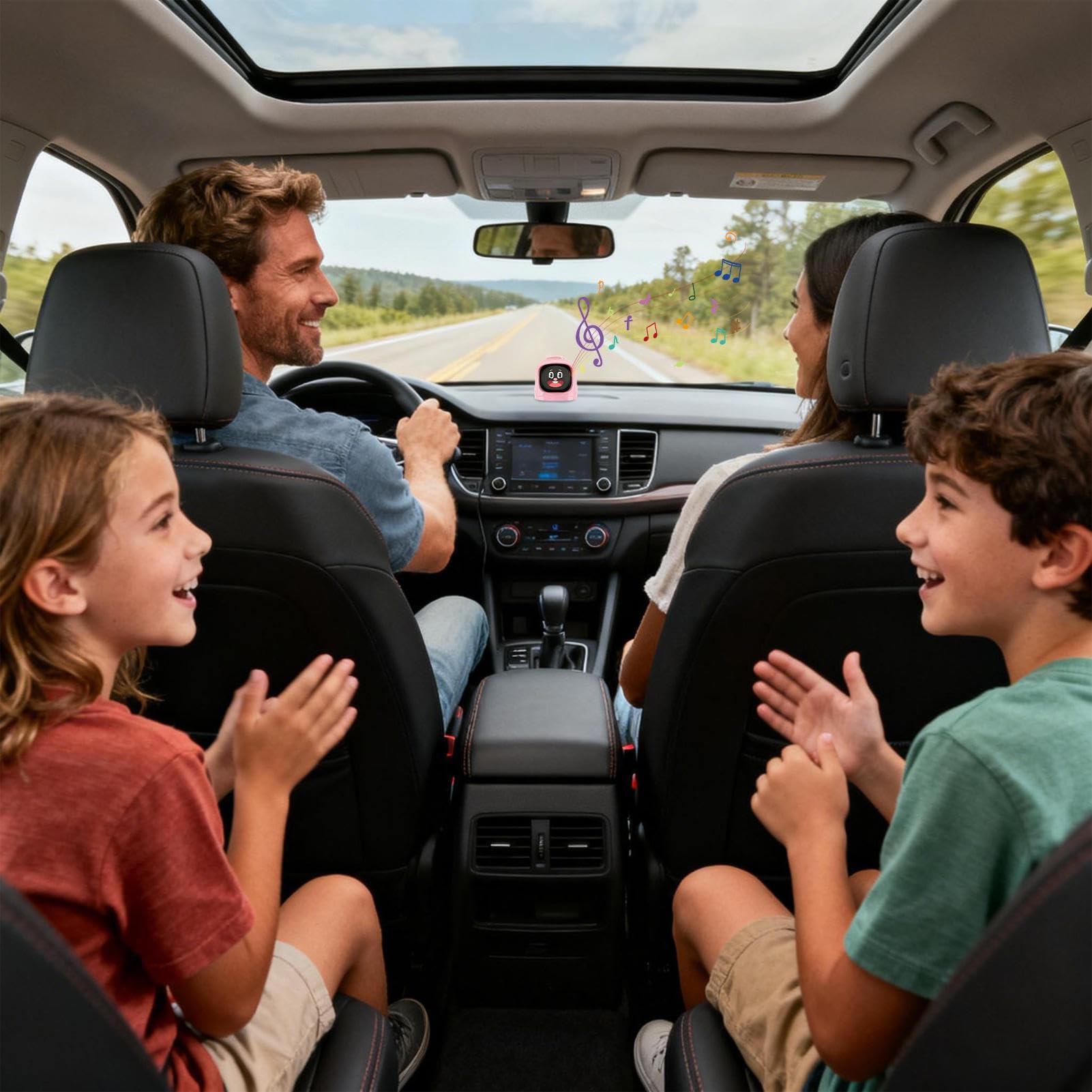 Decorazioni Auto Figurine Auto Divertenti Ricaricabili | Ornamenti Robot Elettrici Per Cruscotto Per Auto Camper SUV Donne Uomini Guidatore Pendolarismo Viaggio Viaggi Lunghi