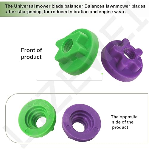 Miniatura 6 de 5 adaptadores de equilibrio de cuchilla para cortacésped con equilibrador de cuchillas de precisión, compatible con Stihl O-regon Troy y la mayoría