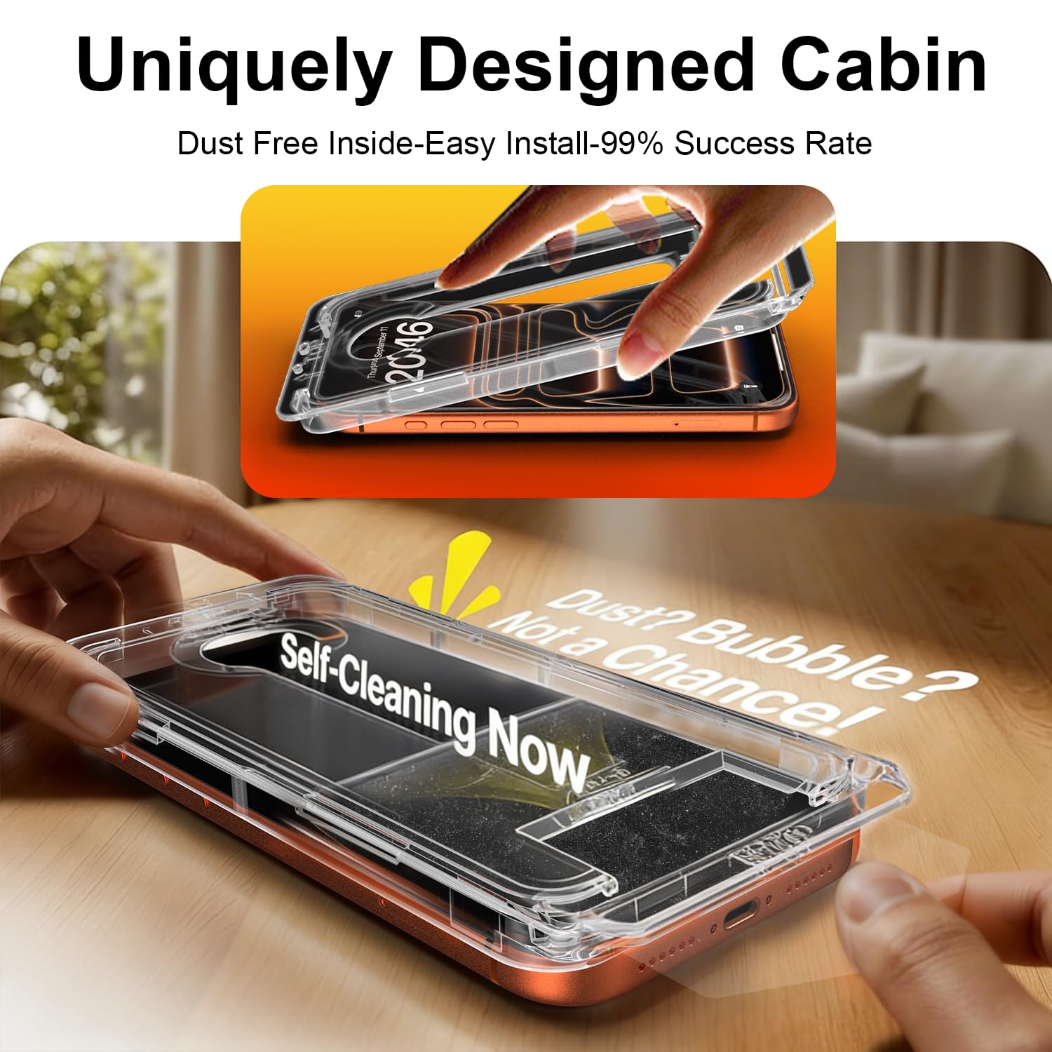 OneFish Protector de pantalla de privacidad compatible con iPhone 17 Pro