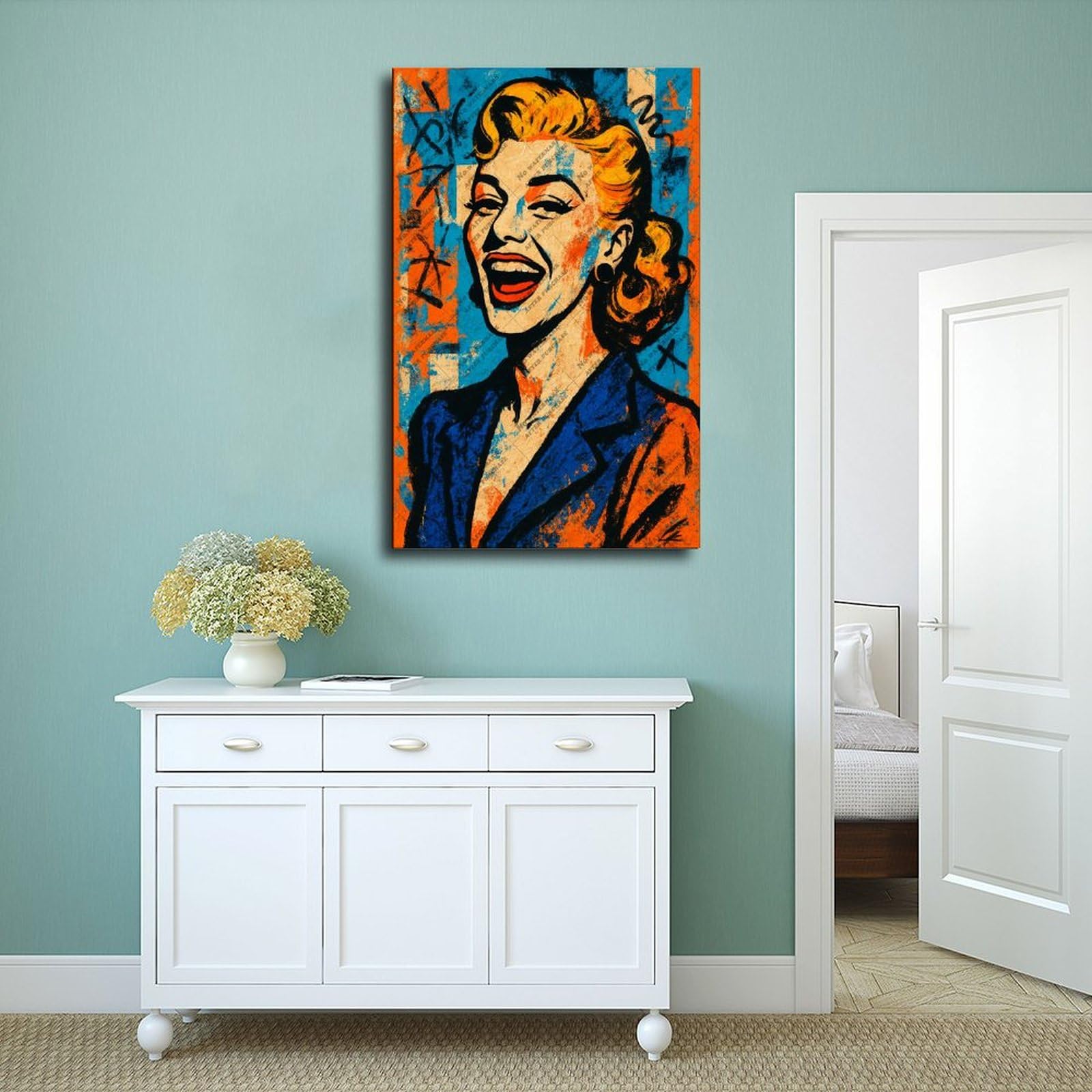 FCOJE N. 26 Poster di Ginger Rogers, commediante, arte pop per decorazione del soggiorno, 30 x 45 cm