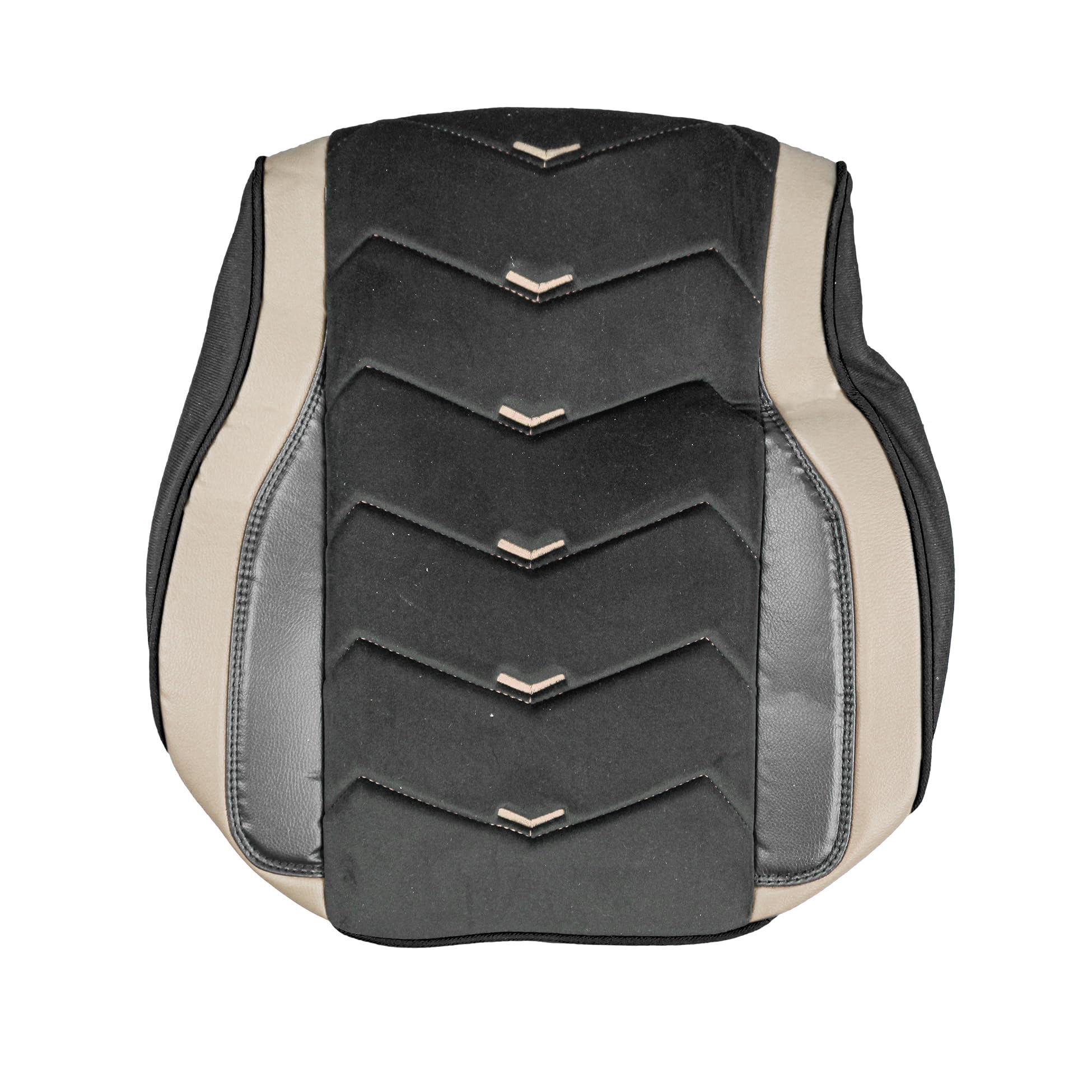 Generisch Fundas de asiento aptas para Iveco S-Way 2019 - Camión 1+1, piel/Alcantara, color negro con beige