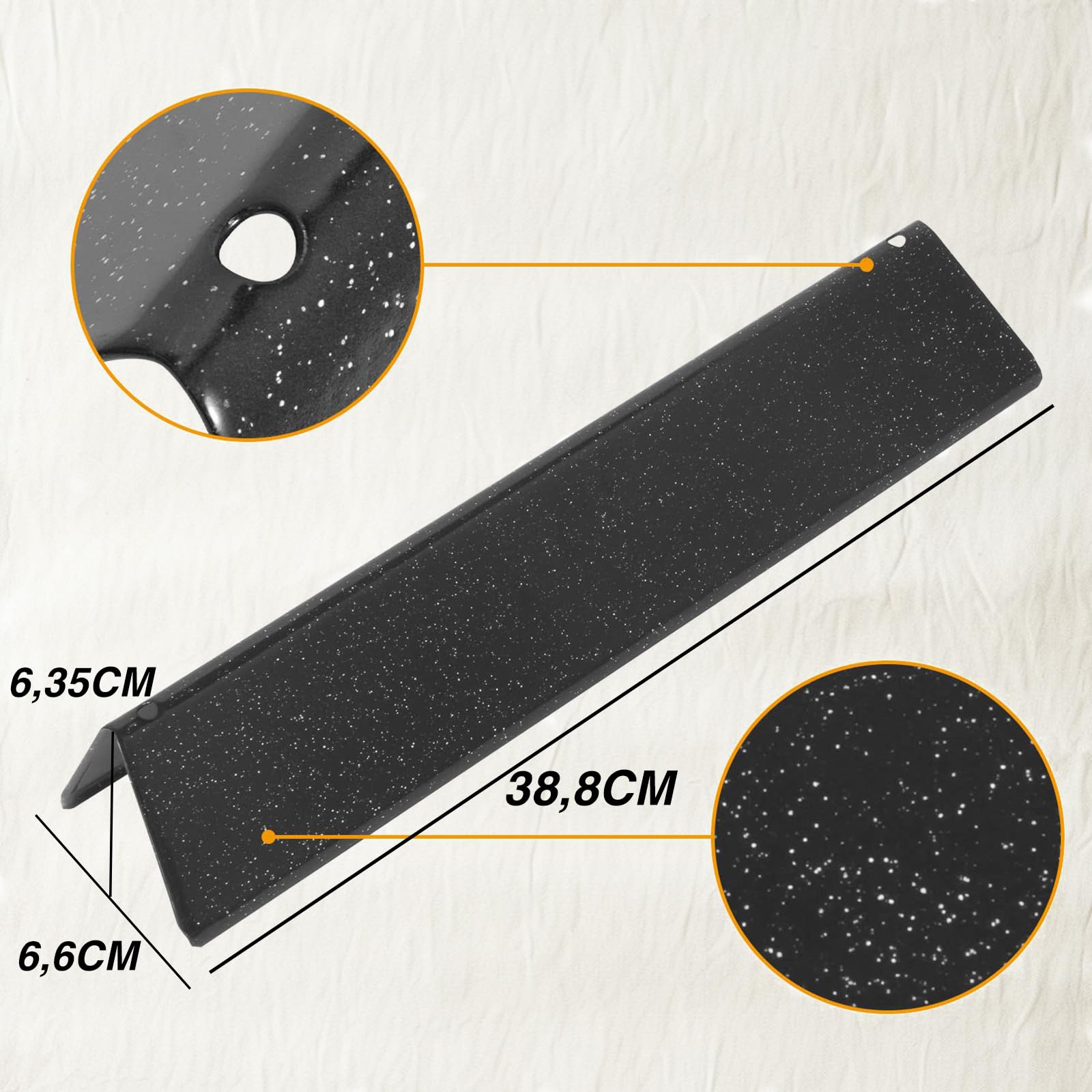 MGiessca Barre Aromatizzanti 38,9cm Porcellana Smaltata do Weber Spirit I&II 300 E310 E320 E330 S310 S320 S330 GS4