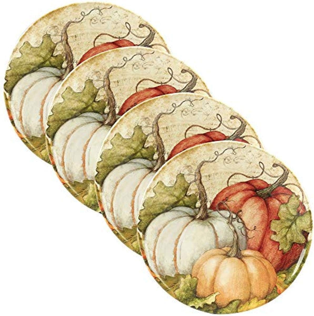 Certified International Autumn Fields 11" Dinner Plate, Set of 4, One Size, Mulicolored