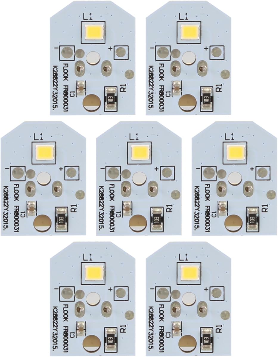 New Upgraded WR55X11132 WR55X25754 LED Light for GE Refrigerator Replace WR55X30602 WR55X26486 PS4704284 3033142 EAP12172918 AP6261806 No-Include Plastic Cover, 7PCS IN One