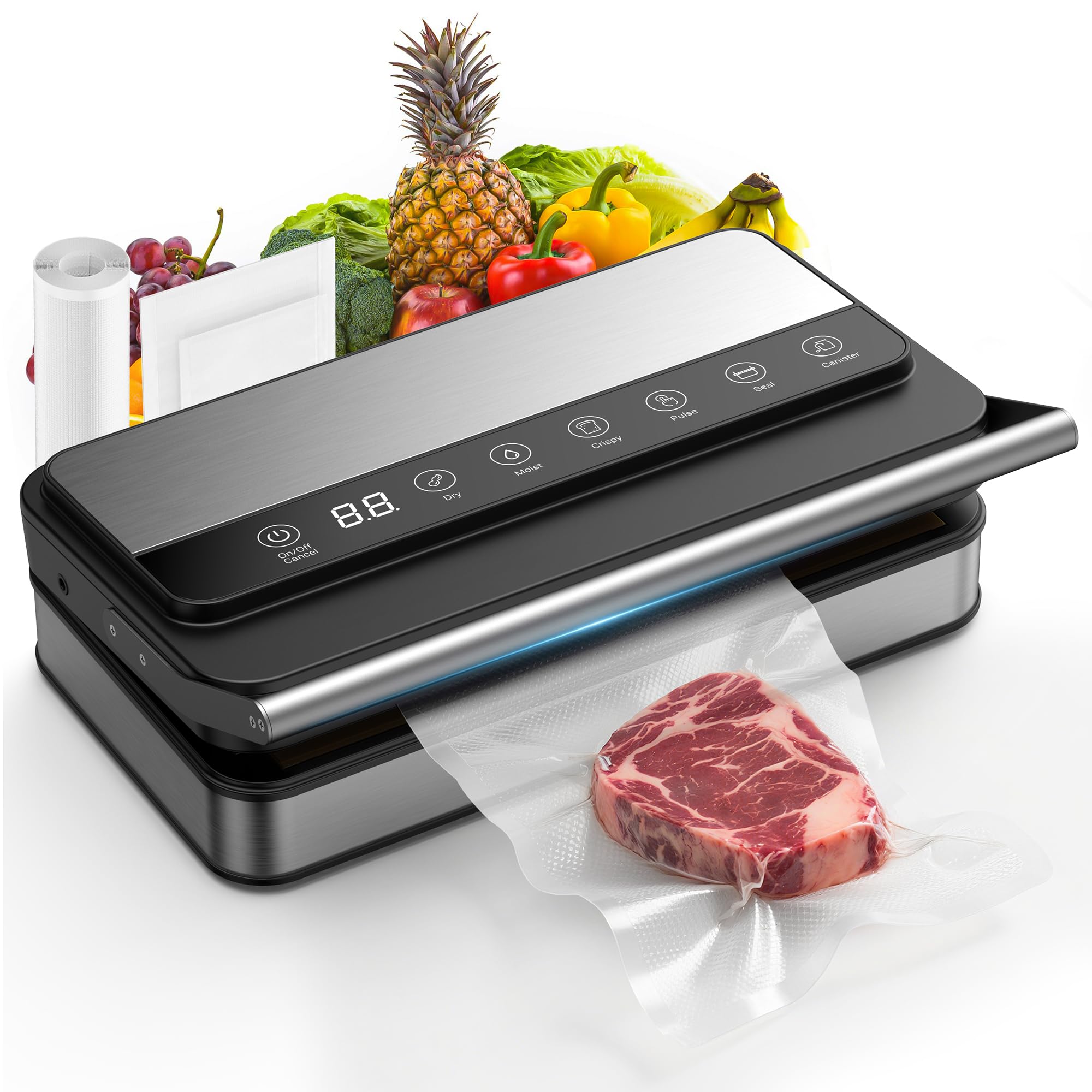 Amazon.com: Locksworth-85Kpa Food Vacuum Sealer with Digital Timer