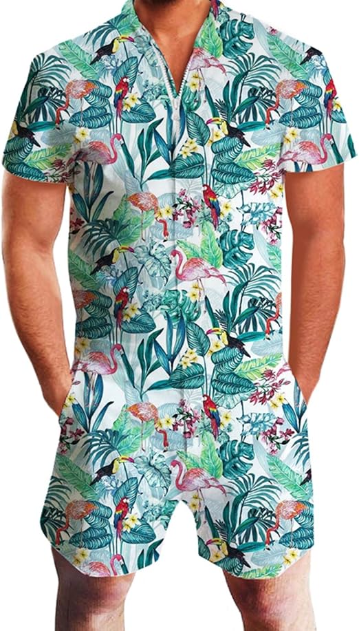 2019 Hawaiian Tiger \u0026 Flamingo Print 3D 