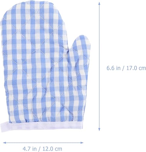 Miniatura 3 de Guantes de cocina para niños, 2 unidades, guantes antiquemaduras, guantes para horno de microondas, guantes de cocina para niños pequeños, seguros