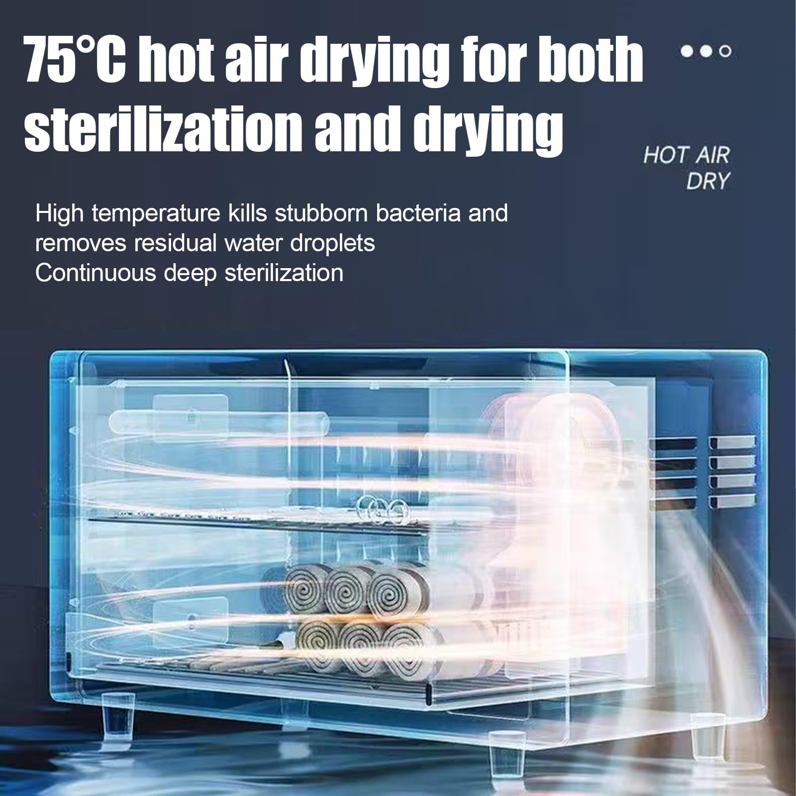 Armadietto sterilizzatore UV, 24 l, ad alta capacità, con vassoio a 2 ripiani, pulizia a 360° per strumenti per unghie, manicure, barbieri e spa