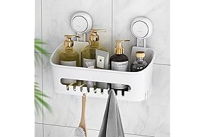 LEVERLOC Shower Organizer with Suction Cup
