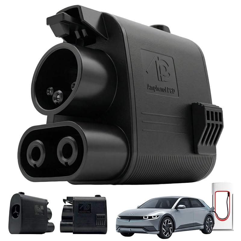 Adaptador Amphenol NACS para CCS1 para carregamento rápido DC até 600 A e 1.000 V, compatível com veículos elétricos selecionados, HVCONT1001