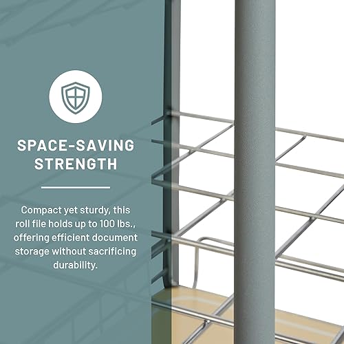 Miniatura 4 de Pemberly Row Archivador tubular de alambre de acero - 20 compartimentos