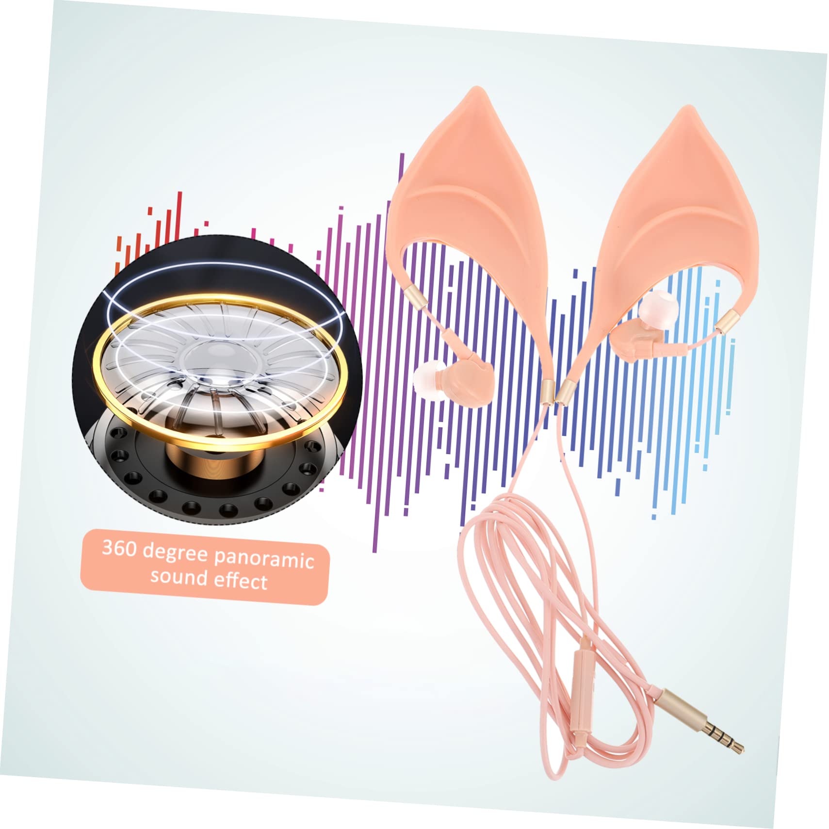 jojofuny 5pezzi Cuffie In-ear Creative Con Microfono Per Gaming e Musica Auricolari Per Film e Halloween Design Unico e Comfort Ottimale