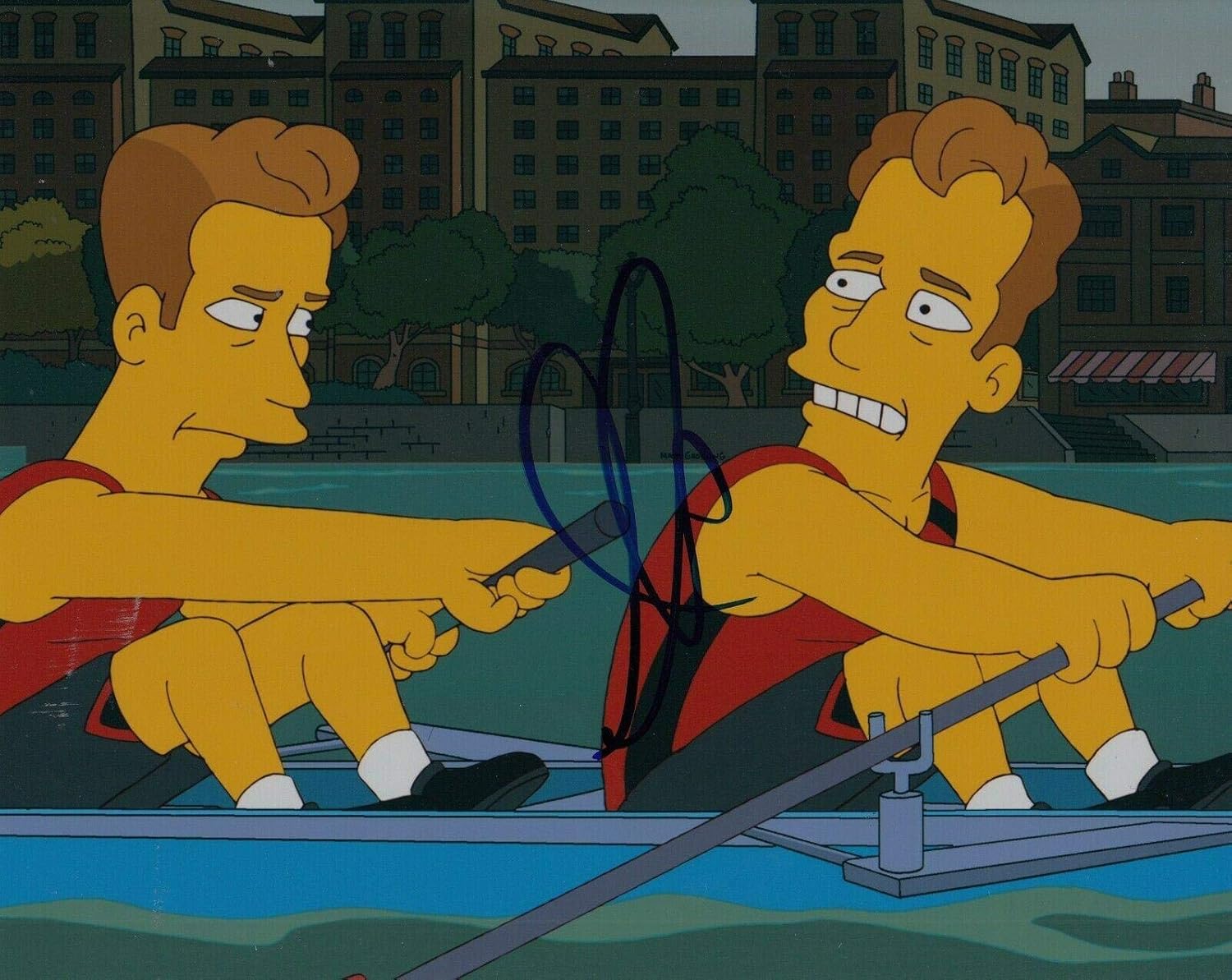 ARMIE HAMMER signed (THE SIMPSONS) 8X10 photo *Cameron Winklevoss* W