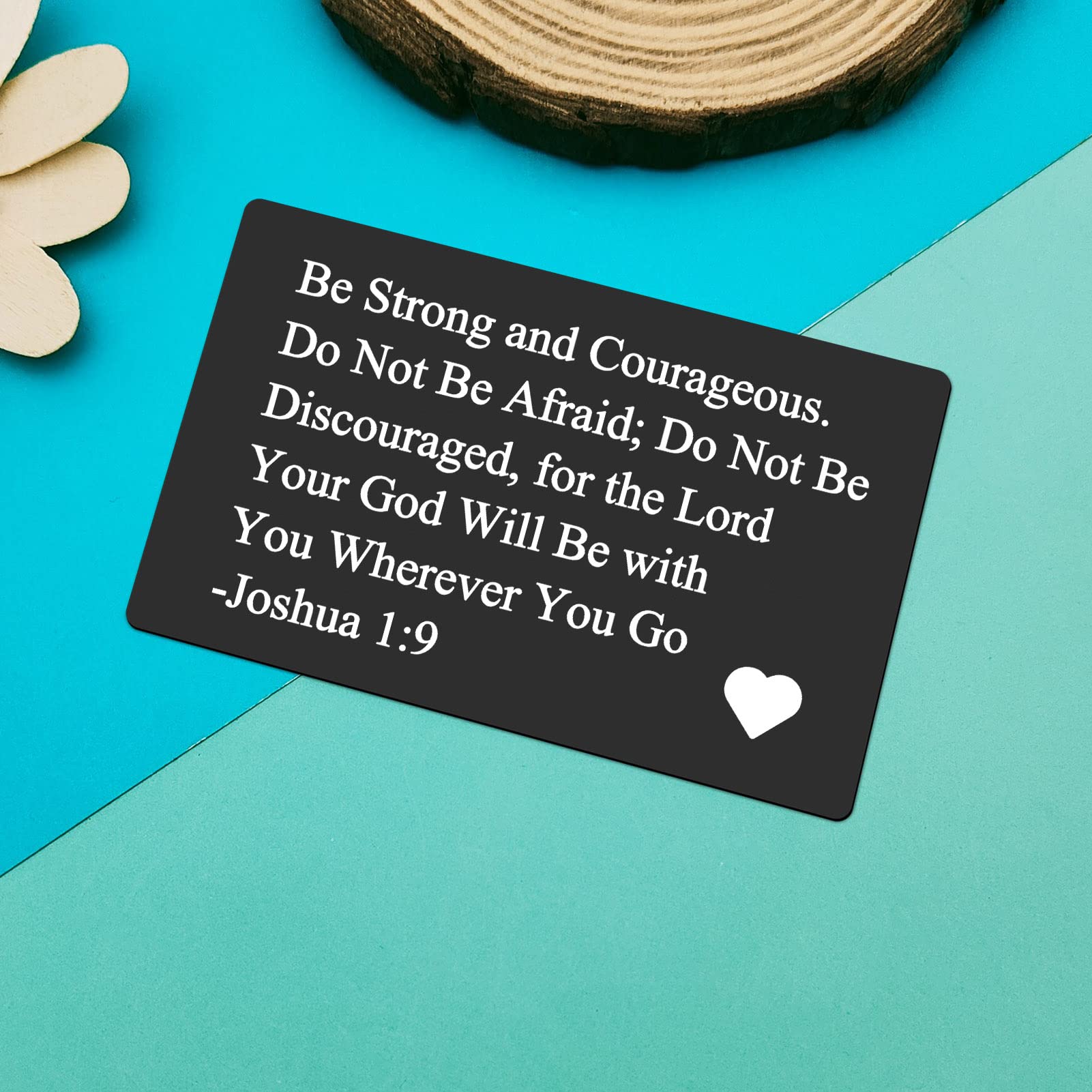 Religious Gift for Christian Metal Wallet Card Inspirational Gifts For Men Women Bible Verse Gift Encouragement Engraved Card Gifts for Friends Coworker Family Religious Gift Jewelry Graduation Gifts - Image 4