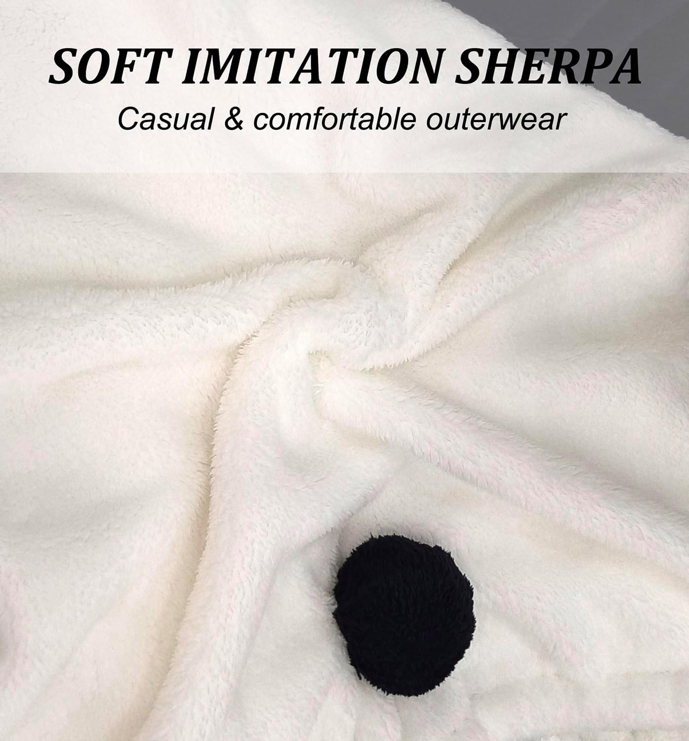 Winter Fluffy Bunny/Bear Coat Hoodie With Ears&Tail For Women Men Winter Zip Jacket Cosplay Rabbit Sweater Jacket