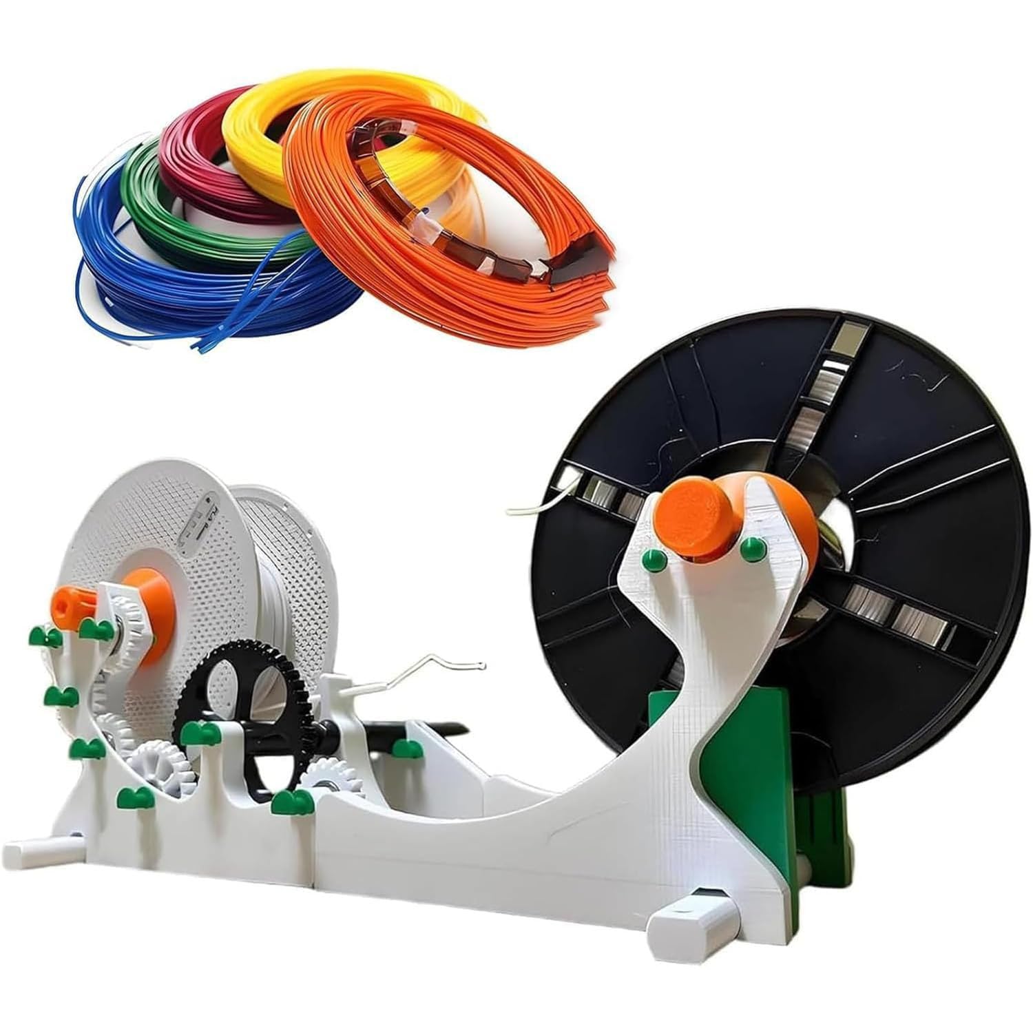 Repoblador eléctrico de filamentos, posicionamiento preciso de 60 a 159 rpm, bobinador suave para un bobinado uniforme ordenado, sin enredos para entusiastas y soldadores