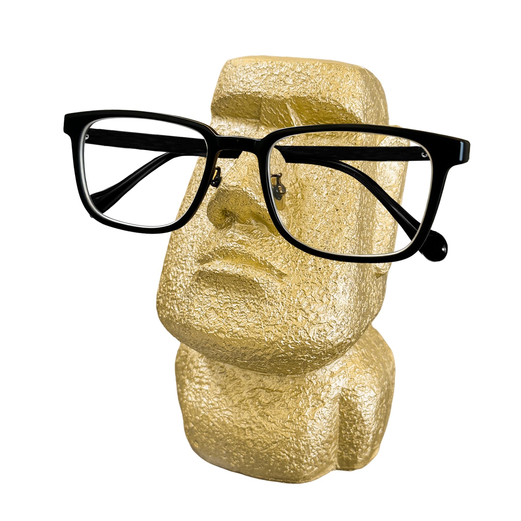 Présentoir à lunettes Moai doré, l'idée cadeau idéale pour une décoration moderne