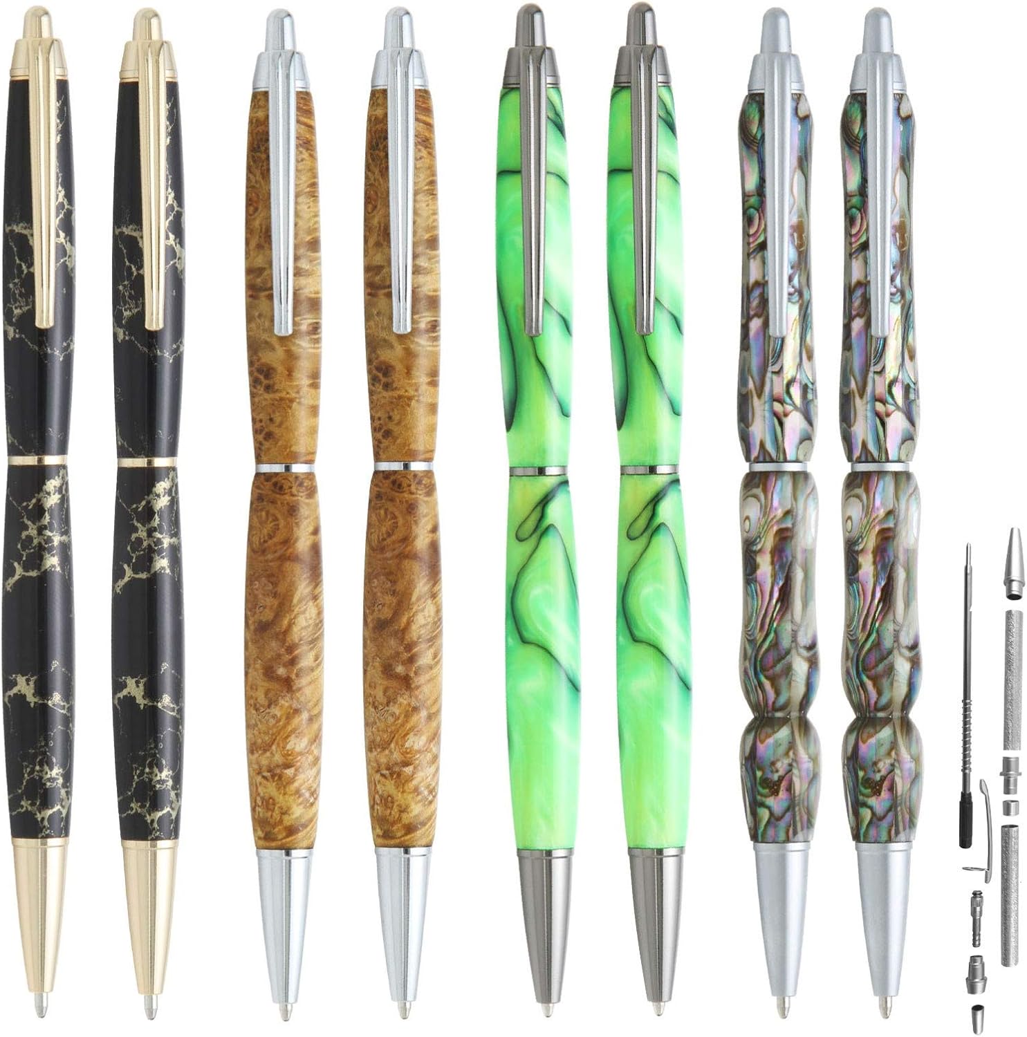 Penn State Industries PKGVCLSS Groove Click Ballpoint Pen Kit Variety