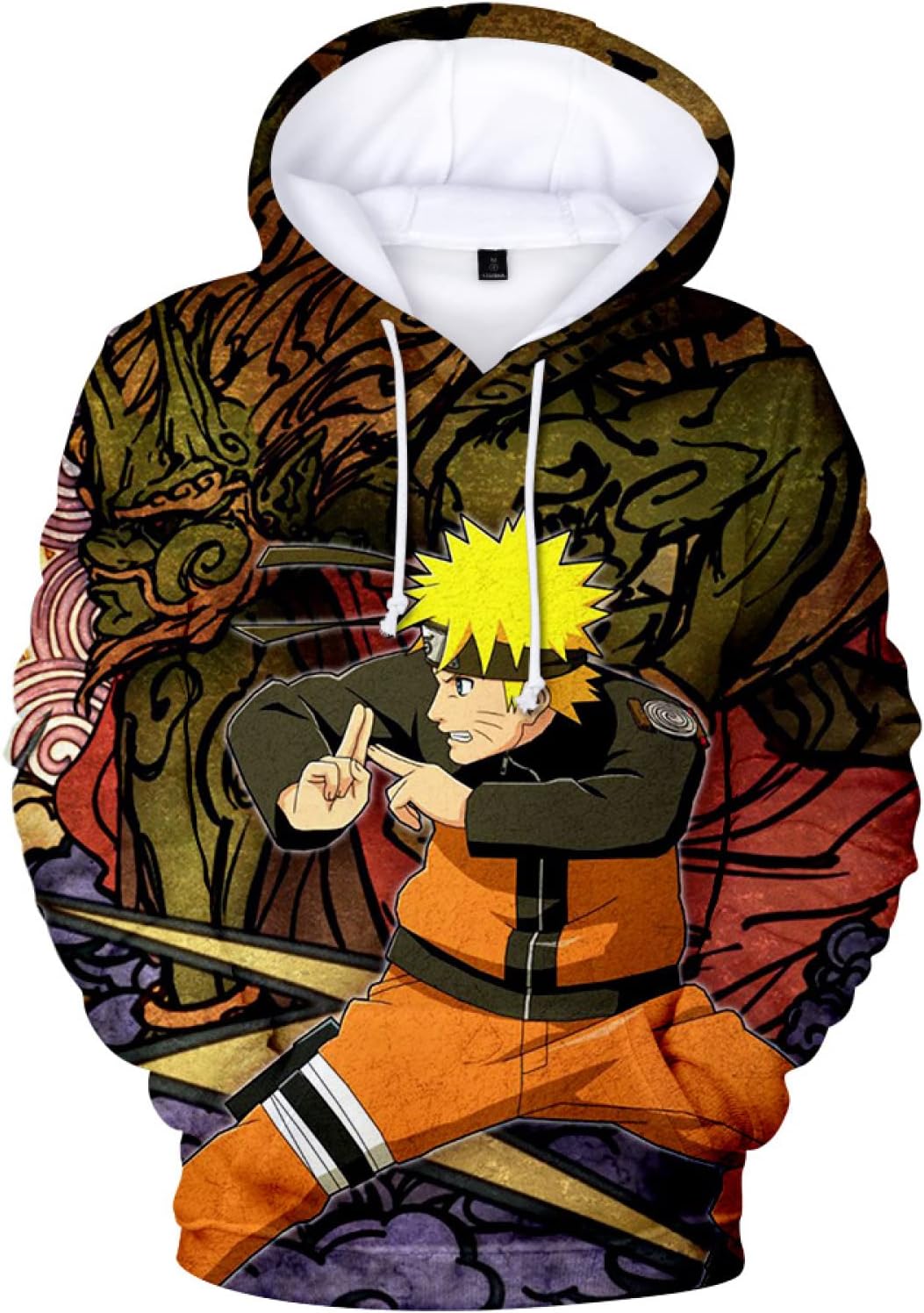 Zhou-SL Naruto Sweatshirt Japanese 3D Hooded Sweater Hoodie