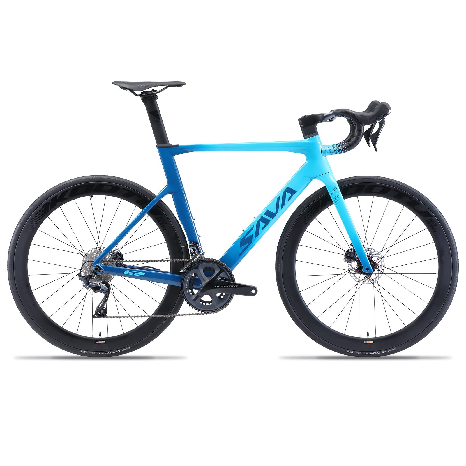 SAVADECK Carbon Road Bike, Full Carbon Fiber Road Bicycle 700C Wheel 28C Tire Integrated handlebar design Road Bike 22 Speed Disc Brake Bike with Shimano ULTEGRA Groupset and FIZIK Saddle