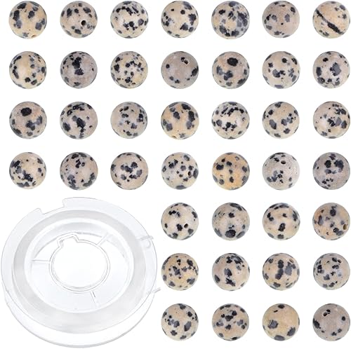 Miniatura 24 de 100 cuentas redondas sueltas de ónix negro natural de 0.315 pulgadas para fabricación de joyas con cordón elástico de cristal Ónix negro,Cristales