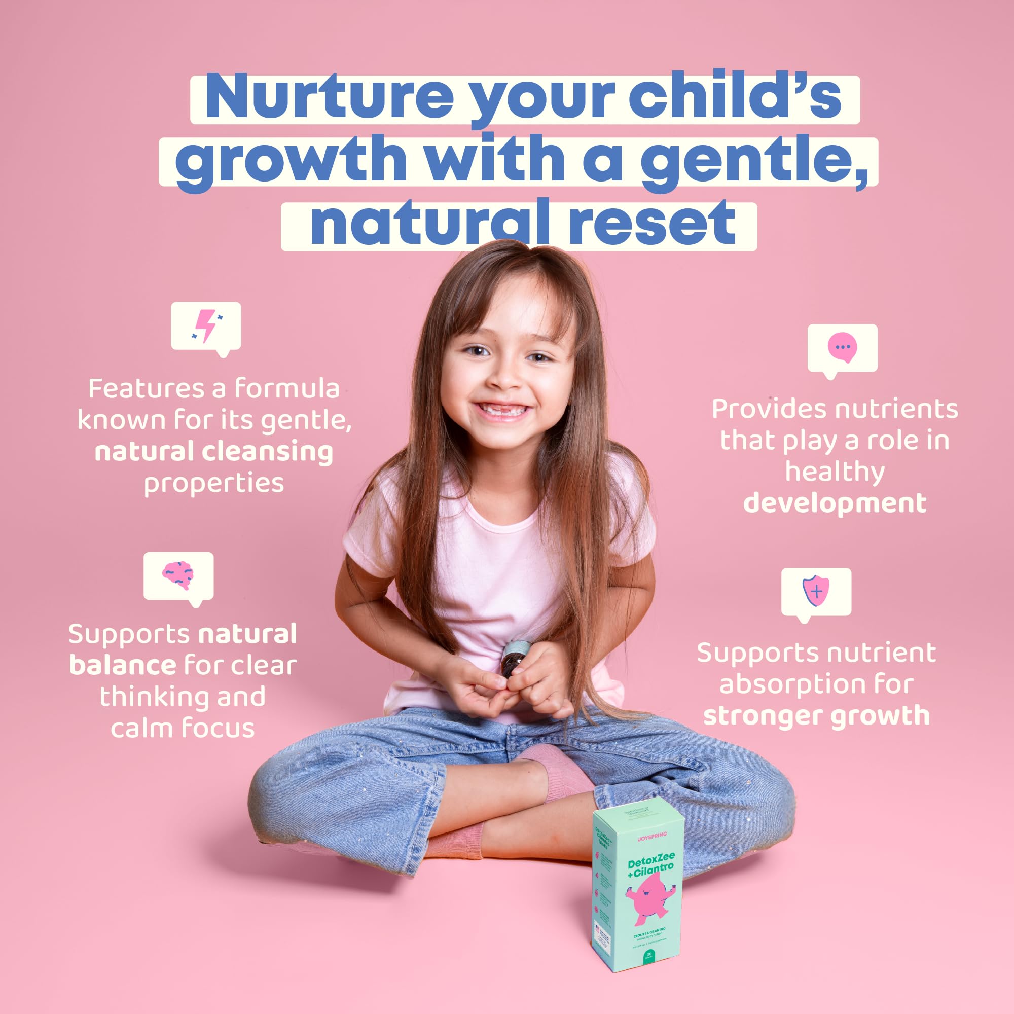JoySpring DetoxZee Kids Zeolite and Cilantro Drops, 30 Servings — Amazon image 4