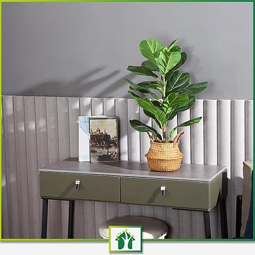 Miniatura 2 de CROSOFMI Árbol de higo artificial de hoja de violín de 30 pulgadas con planta artificial de Monstera Deliciosa de 37 pulgadas para decoración de