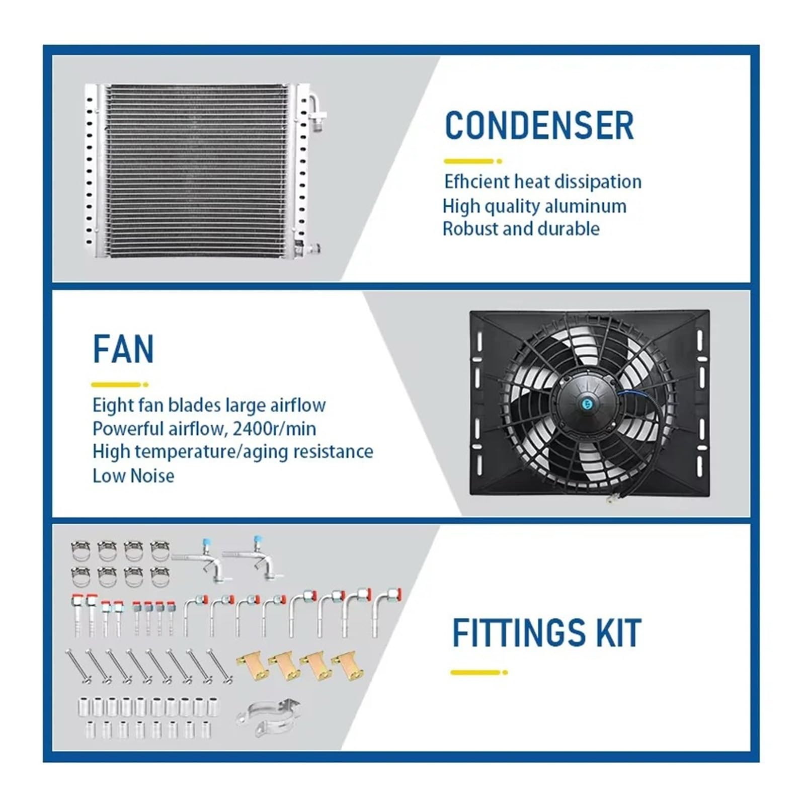 Compressore Climatizzatore Elettrico 406 12V / 24V | Convertitore Automatico AC A DC Per Il Sistema Di Climatizzazione Del Veicolo(Cooling 24V)