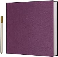 Vista 23 de Vienrose Álbum de fotos grande autoadhesivo para fotos de 4x6 8x10 10x12, álbum de recortes DIY, 40 páginas adhesivas con un bolígrafo metálico, Gris