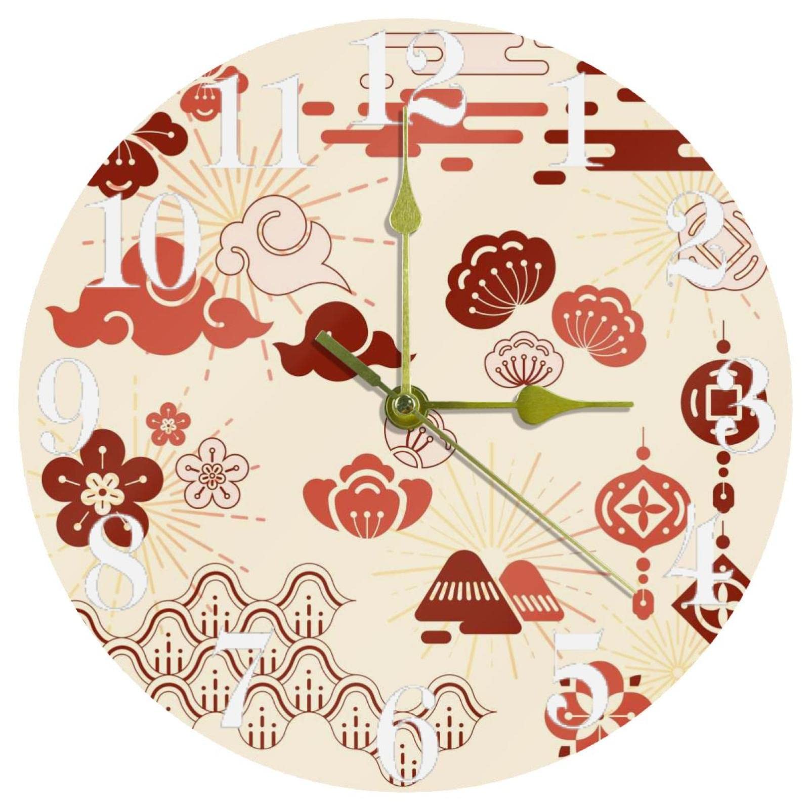 Horloge murale ronde décorative pour harmoniser la cuisine