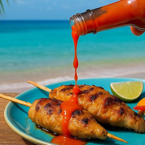 Miniatura 9 de Dave's Gourmet Crazy Caribbean Hot Sauce - Potenciador de sabor multiusos para sopas, salsas, salsas - 3 botellas