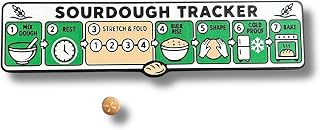 Sourdough Bread Making Tracker with Moving Magnetic Bread Marker | 7 Step Sourdough Process Tracker